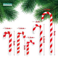30pcs Christmas Decoration Candy Cane Twisted Crutch Xmas Tree Hanging Ornaments For Holiday Party Children Toy New Year Navidad