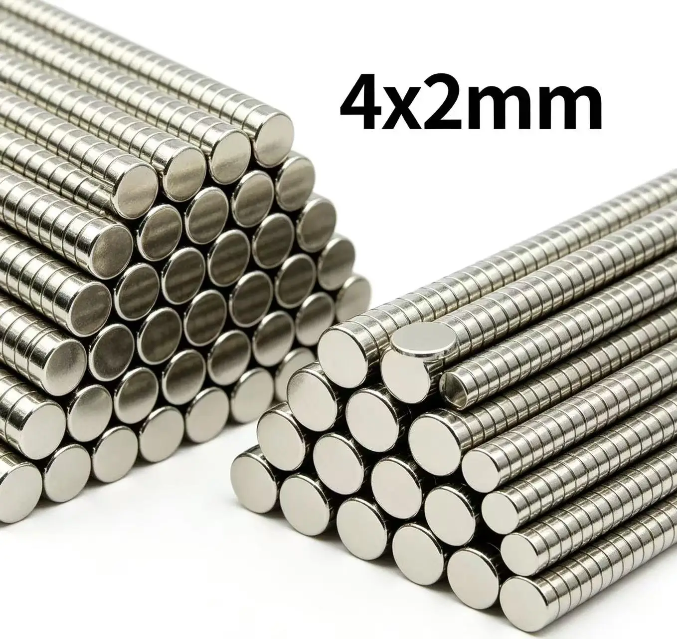 50-1000pcs Neodymium Magnet 4x2 Rare Earth Small Strong Round Permanent 4*2 Mm Fridge Hook Tool NdFeB Nickle Magnetic DISC