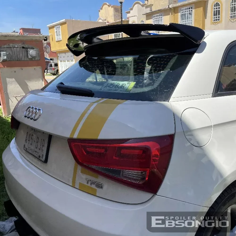 Spoiler Universal Carbon Surface ABS Material Type Generic Car Rear Trunk Spoiler For Audi A1 Hatchback 2-Doors 2012-2025 - view 4
