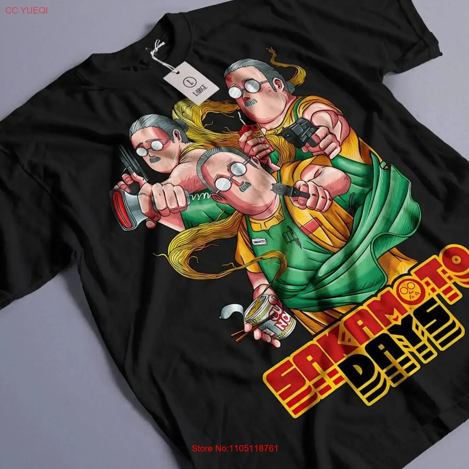Sakamoto T Shirt Days Taro Nagumo GifT All Size vintage Washed Comfortable streetwear Breathable Casual fashion