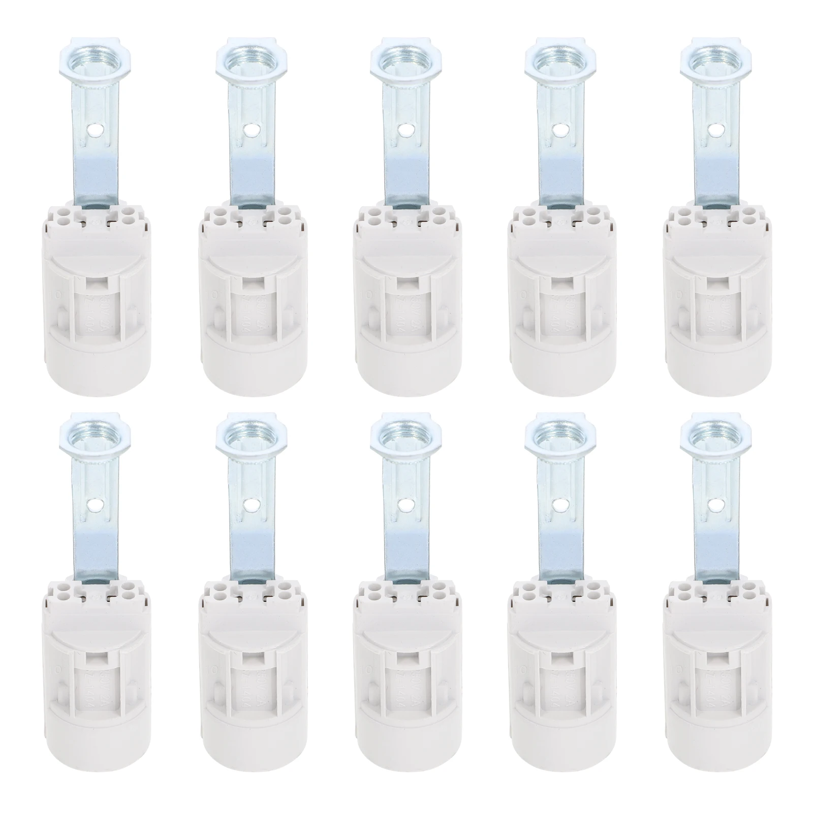 10 Pcs E14 Bracket Lamp Holder Candelabra Socket Lighting Base Zinc Alloy Sockets Bulb Holder With Bracket For Crystal Lamps