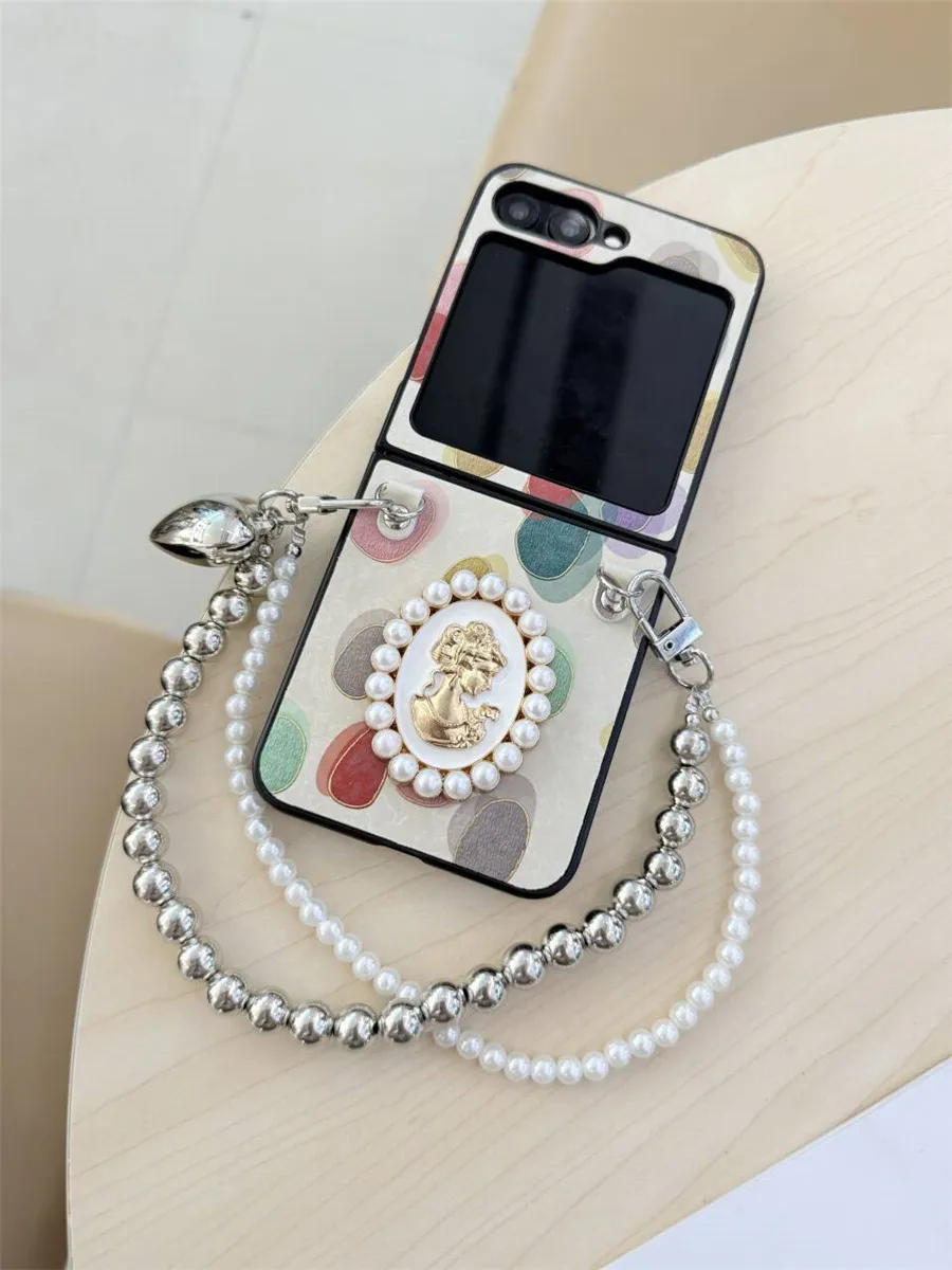 

Короткий ремешок Diy Laser Flower для Samsung Galaxy Z Flip7 Чехол Z Flip 6 5 4 3 Чехол Xiaomi Mix Flip Moto Razr50 60 Purax N3Flip