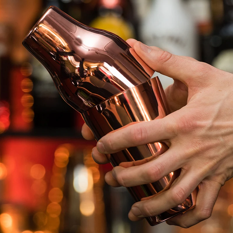 650ml Stainless Steel Cocktail Boston Bar Shaker Classic and Elegant Bar Cocktail Shaker Bartender Bar Tool