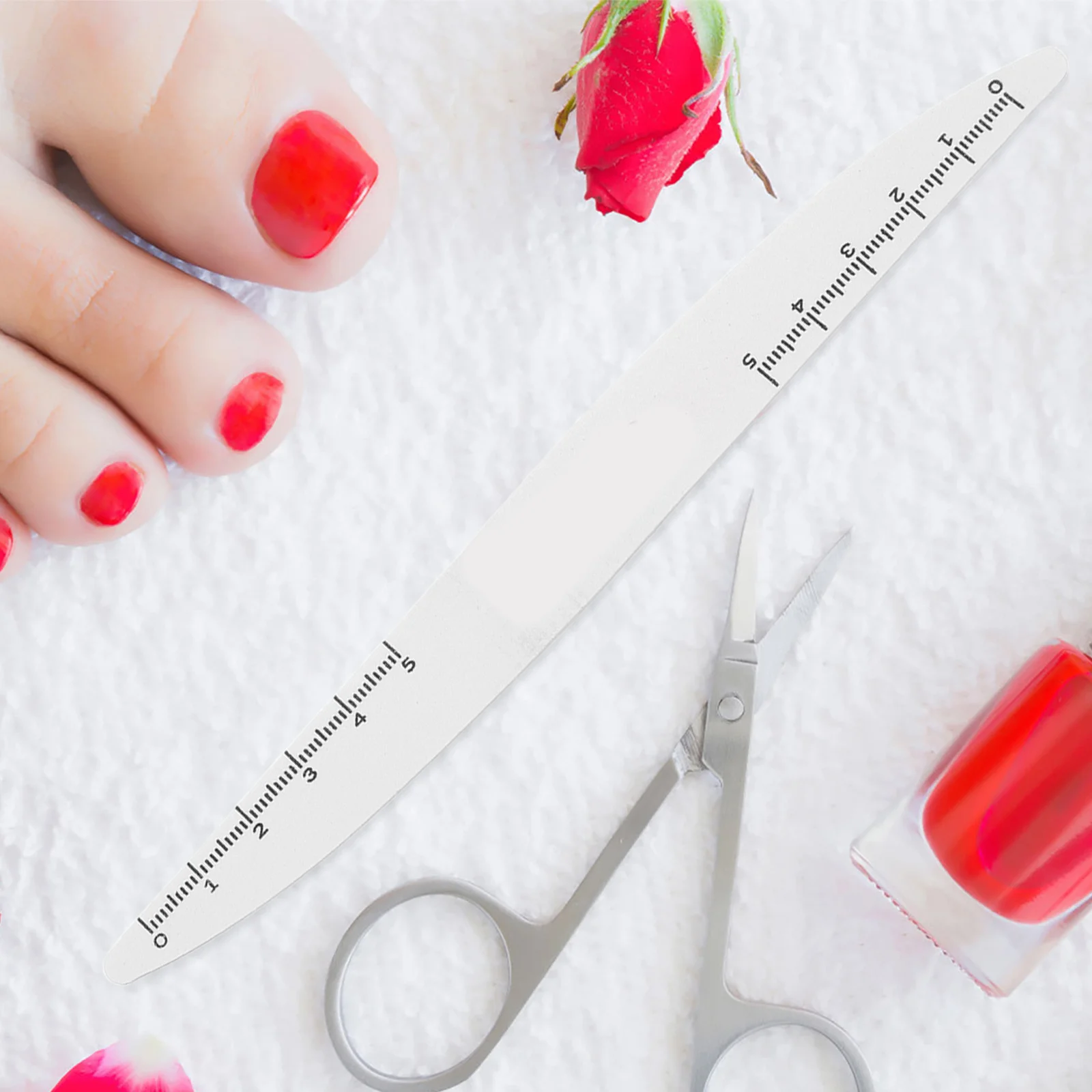 10Pcs Willow Leaf Shaped Nail Manicure File Wood Precision Trimming and Smoothing Tool for Natural Artificial Nails Portable