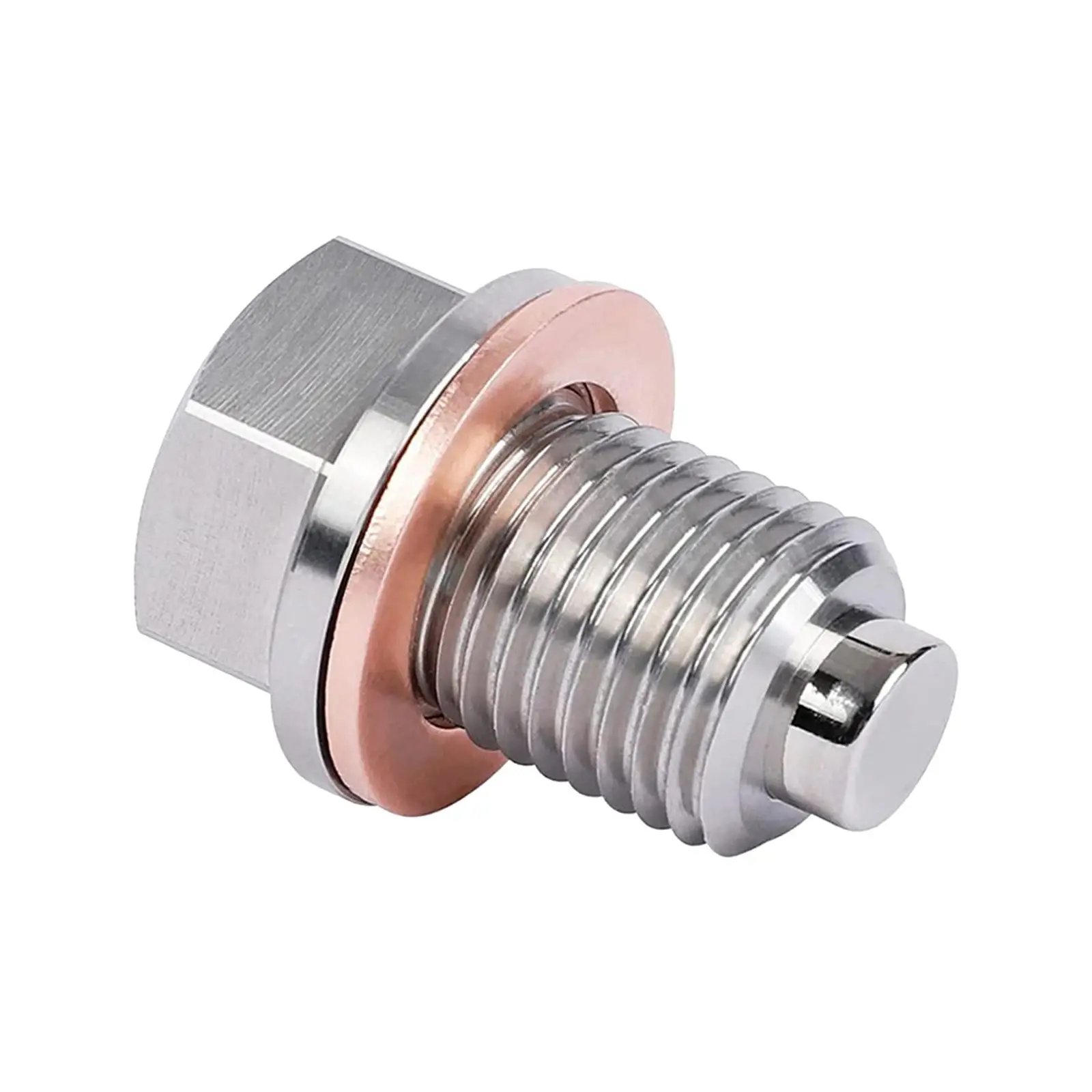 Oil Drain Plug Screw M12x1.5 Easy to Install Replacement Heavy Duty Neodymium Magnet Bolt Sump Drain Nut for Car Motorcycle