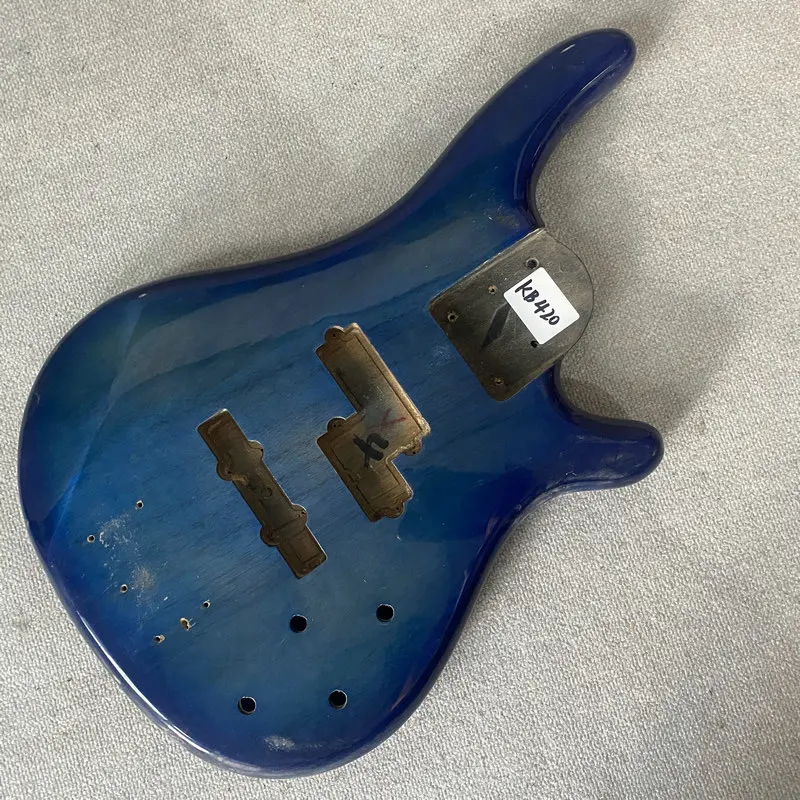 

KB420 Blue Color 5 String Electric Guitar Bass Body Solid Wood Active PJB Pickups Right Hand DIY&Replace Parts