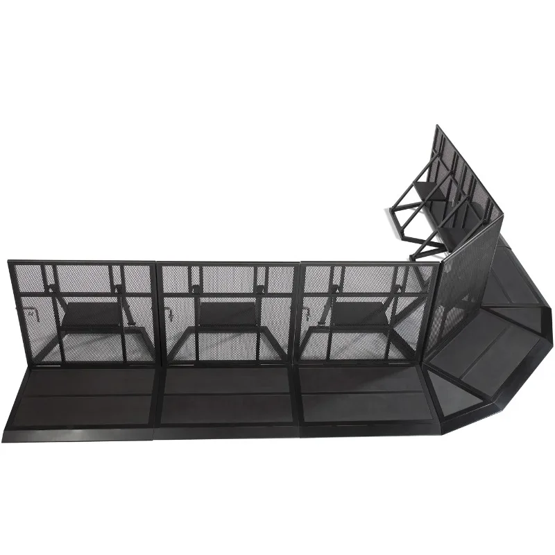 Foldable Folding Removable Aluminum Crash Traffic Security Safety Barrier Fence for Concert Event Stage Music Queue