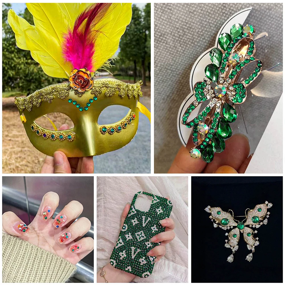 1000 قطعة غير الإصلاح الساخن الراين 2/3/4 مللي متر الراتنج المستديرة فلاتباك كريستال حجر الراين لتقوم بها بنفسك مسمار الفن مجوهرات الملابس زينة الغراء على