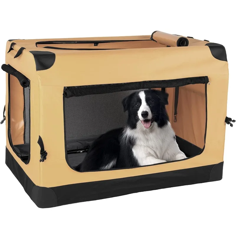 

Pet Car Cage Dog Tent Out Portable Kennel Travel Carry Bag Foldable Pet Cage