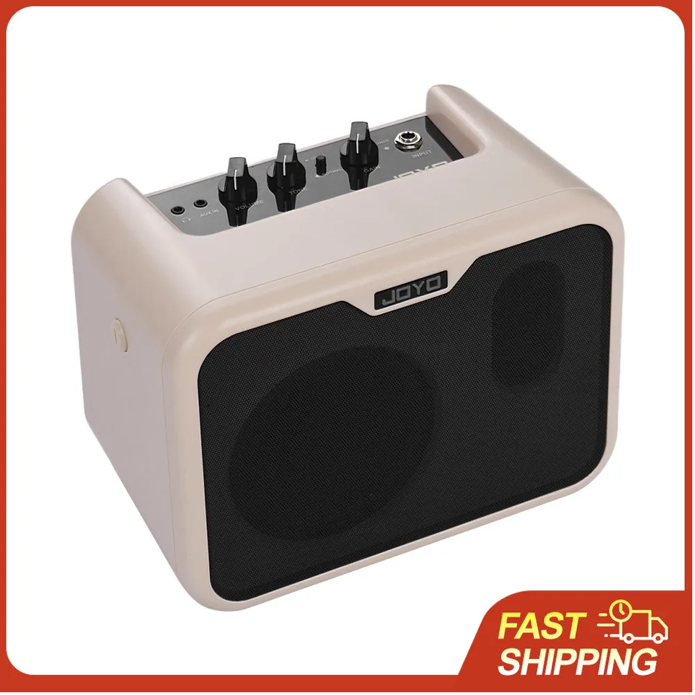 NEW Dual Channel JOYO MA-10B Mini Portable Electric Bass Amplifier Speaker 10Watt Amp Normal/Drive Dual Channels Power Adapter