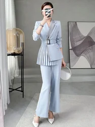 Women's Blazer and Pants Two Piece Set Business Suits Autumn Winter Formal Ladies Trouser Wholesale Free Delivery Clothing Sales