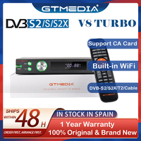 GTMEDIA DVB-S2 V8 Turbo HD 1080P Satellite TV Receiver with CA Card Slot for Home Audio and Video