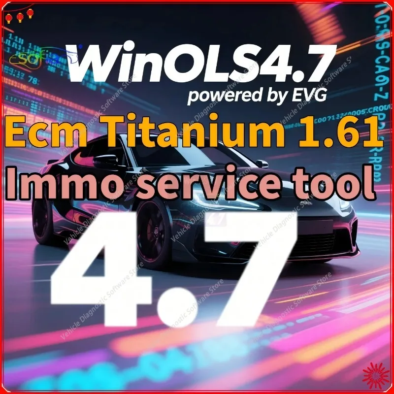 2026 hot sell for WinOLS 4.7Auto ECU Chip Tuning Software with 93GB Damos Files IMMO SERVICE Toolv 1.2 ECM Titanium