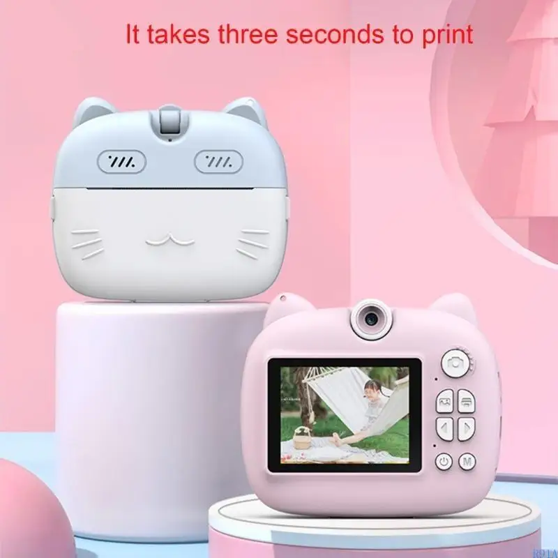 R91A Instants Druckkamera für Kinder mit 48MP -Video für Kinder 3 12 Jahre um einen besonderen Moment festzuhalten
