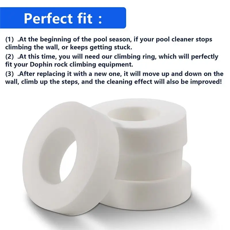 AEE4-Pool Cleaner Climbing Ring Replacement For Maytronics Dolphin 6101611-R4, Fits M200/M400/M500 Nautilus/CC Plus DX3/4/6