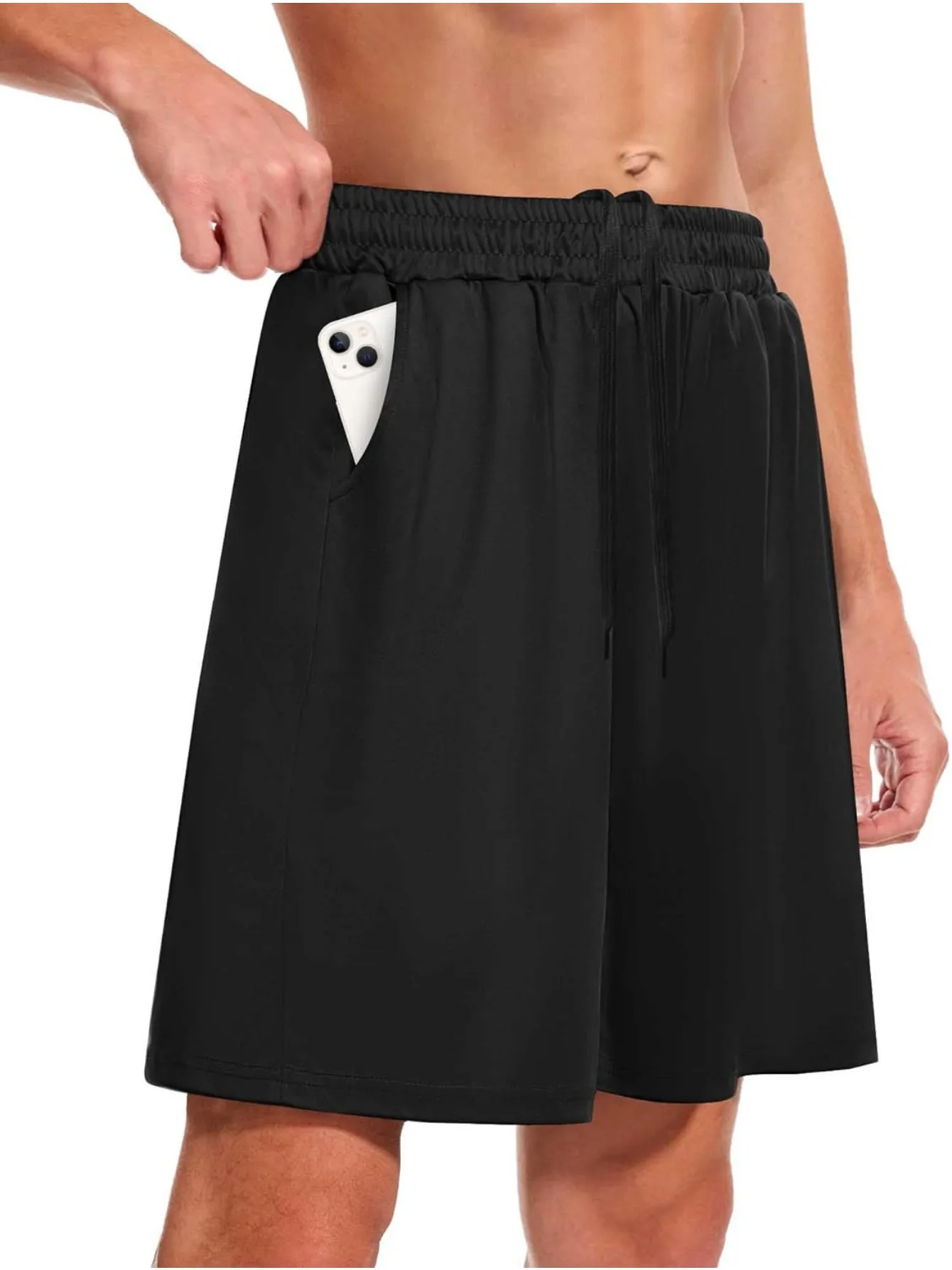 Athletic Shorts for Men with Pockets and Elastic Waistband Quick Dry Activewear