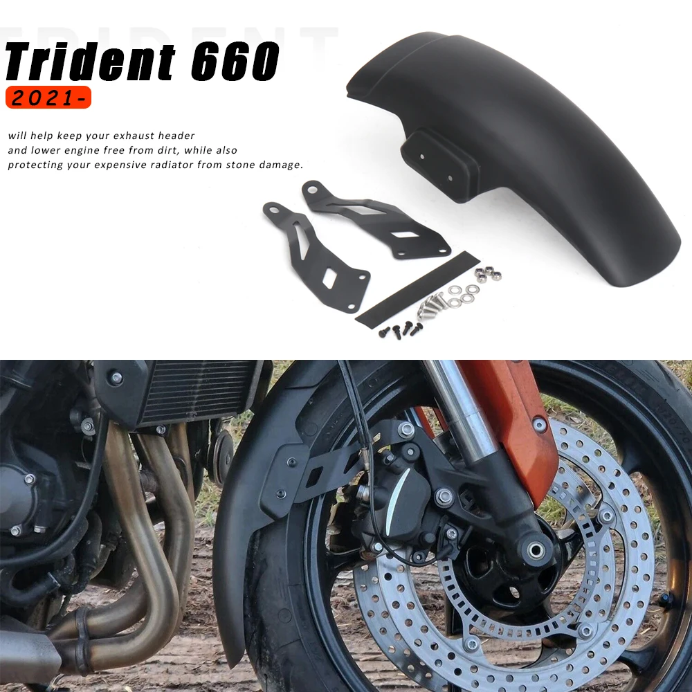 

New Motorcycle Accessories Front Mudguard Fender Extender Extension Kit For Trident660 Trident 660 trident TRIDENT 660 2021-2024