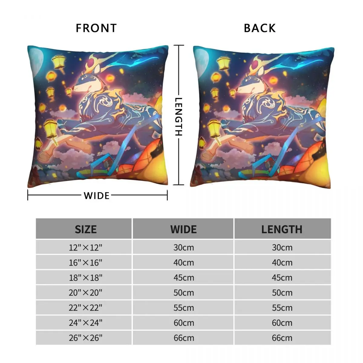 Anime Paimon Game 2020 Pillowcase Polyester Linen Velvet Printed Zip Decor Bed Cushion Cover