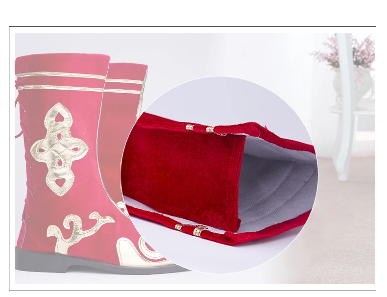 Bottes de danse de Style prairie mongole tibétaine, chaussures de danse nationale pour femmes et hommes, spectacle sur scène de danse tibétaine