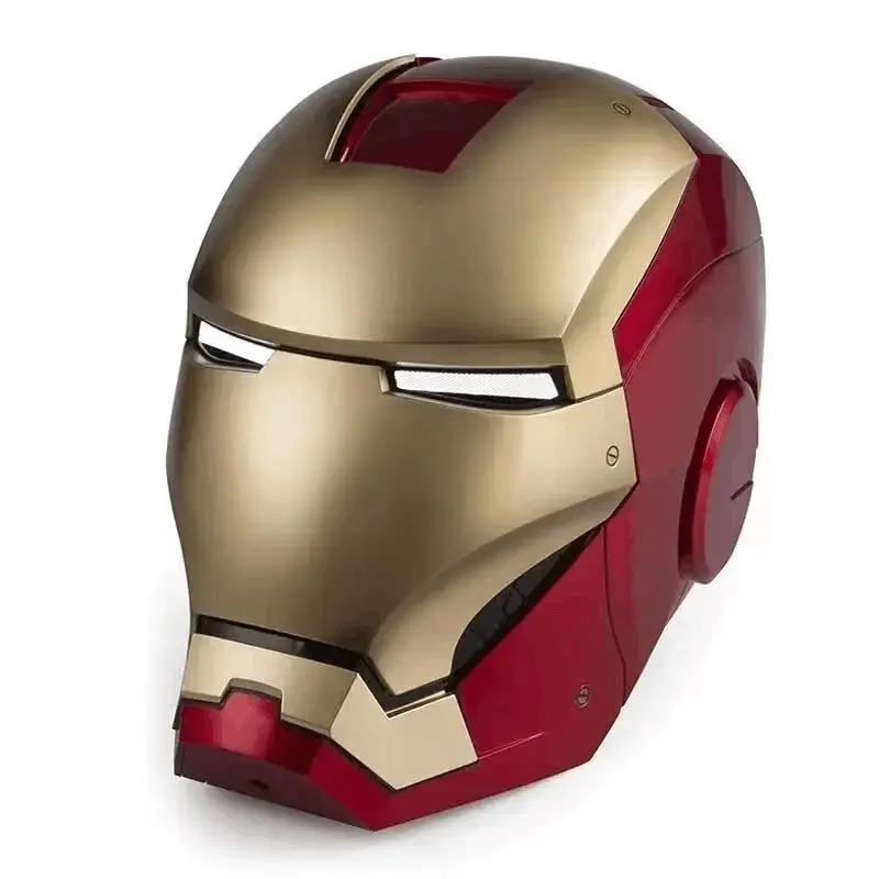Marvel Iron Man Helm Mk Jarvis Draagbare Automatische Opening En Sluiting Kap Vervormbare Lichtgevende Kap Mechanische Arm Speelgoed Geschenken