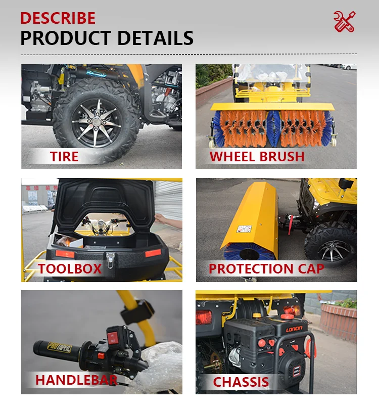 Snow Removal Equipment Snowplow Multifunctional Hand-Held Diesel Snow Sweeper Blower