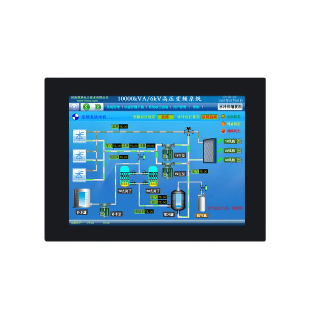 Custom 19 Inch XGA TFT LCD Resistive Touch Screen Compact Fanless Design Industrial Panel PC