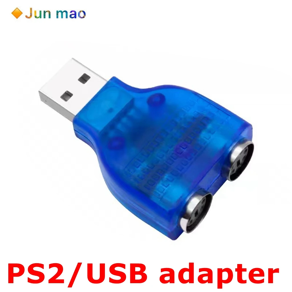 PS2 to USB computer keyboard mouse conversion head cable keyboard converter USB to PS2 interface adapter