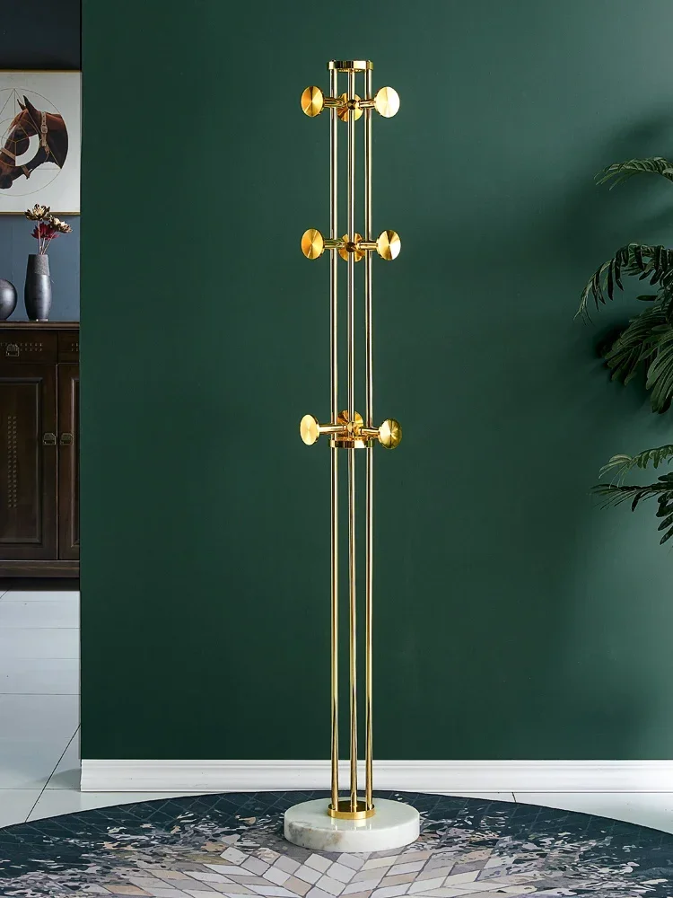 

Luxury Clothes Rack Floor Bedroom Internet Celebrity Vertical Stainless Steel Coat Rack Household Hangers