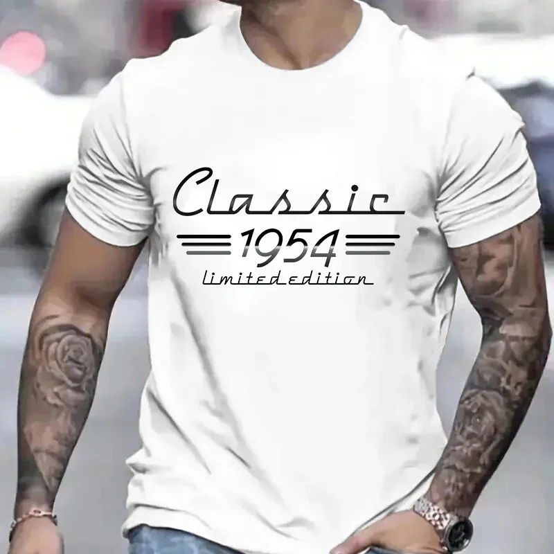 T Shirt for 70th Birthday Auto Owner Classic 1954 Car Lover Shirt Born in 1954 Tshirt 70th Retro Vintage Turning 70 Mechanic Tee