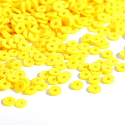 300 Stück 6mm Flache Runde Polymer Clay Perlen Handgefertigte Scheiben Lose Abstandsperlen für Schmuckherstellung DIY Armband Halskette Heishi Perlen – Detail 16