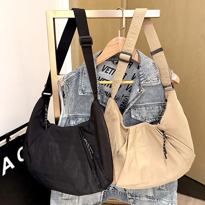 Waterproof Nylon  Yoga Bag Short Trip Lightweight Resistant Large Shoulder Crossbody Bags for Women