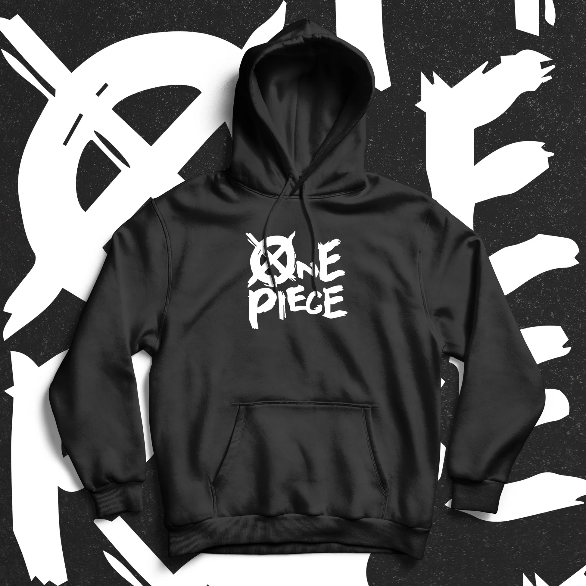 قطعة واحدة هوديي القطن الأسود القرد D لوفي شخصية طباعة أنيمي تأثيري السترة مع الأبيض معركة تشكل تصميم لباس غير رسمي