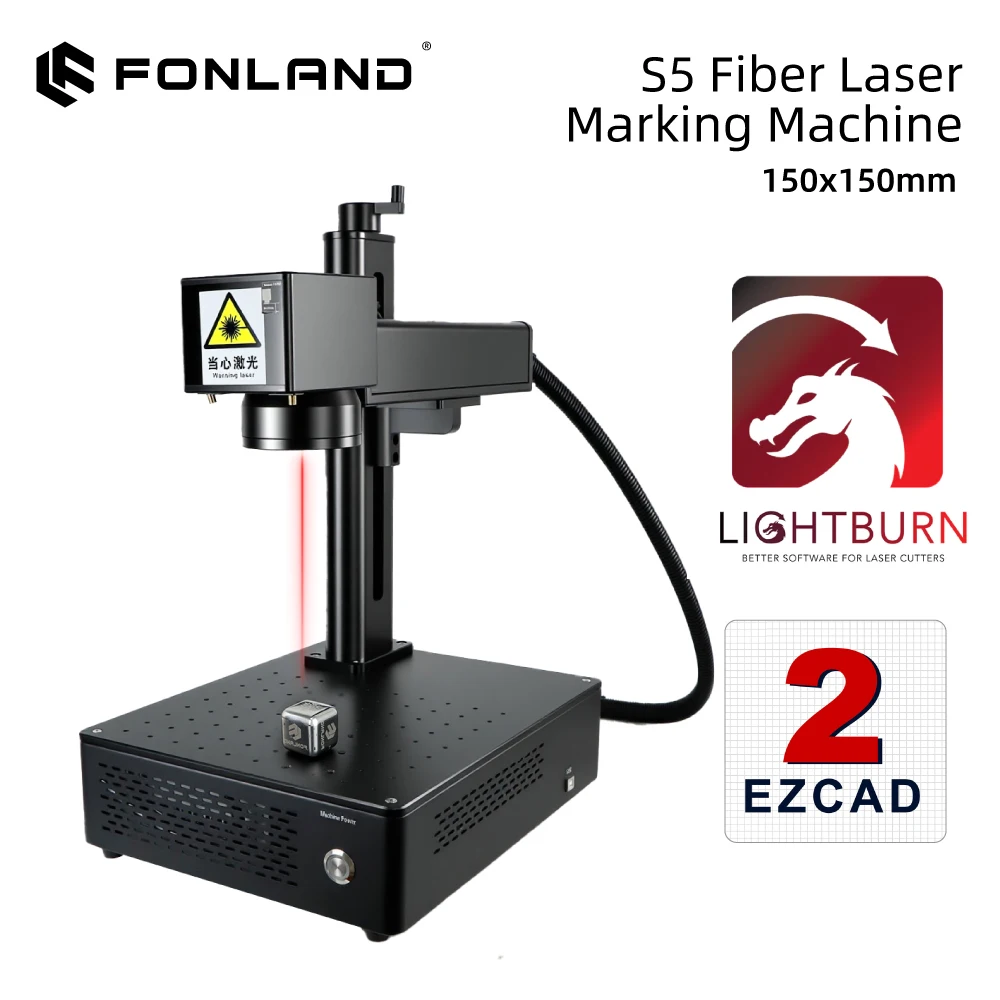 Fonland 20/30/50 واط S5 حفارة آلة ألياف الليزر ل CNC لتقوم بها بنفسك شعار سريع علامة الطابعة العمل مع المجوهرات البلاستيك المعادن السيراميك #1
