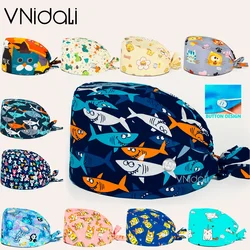 male nurse cap woman nursing accessories with button scrub hat surgery cap dentist animal Lab cap scrub cap long hair