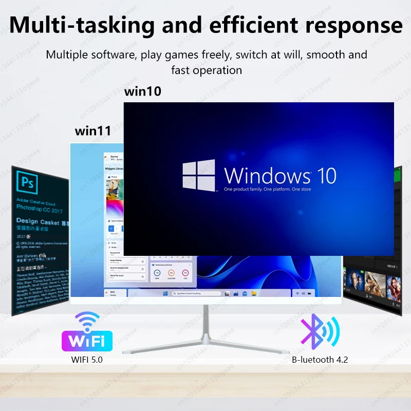 All in One Pc 21.45 Inch Desktop Computer I3-4th/6th Gen Optional 8gb 256gb Ssd All-in-one Computers All in One Aio Pc