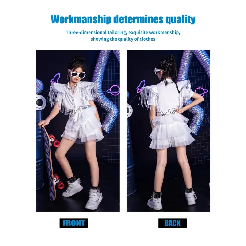 ZZL K-PoP Clothes Girl Model Catwalk Fashion Street Korean Group Children's Stage Show Children's Costume Jazz Dance Suit