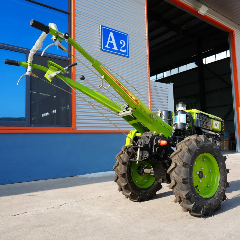 

Two-wheel tractor with attachments Cultivator Agricultural motorcycle Walking tractor