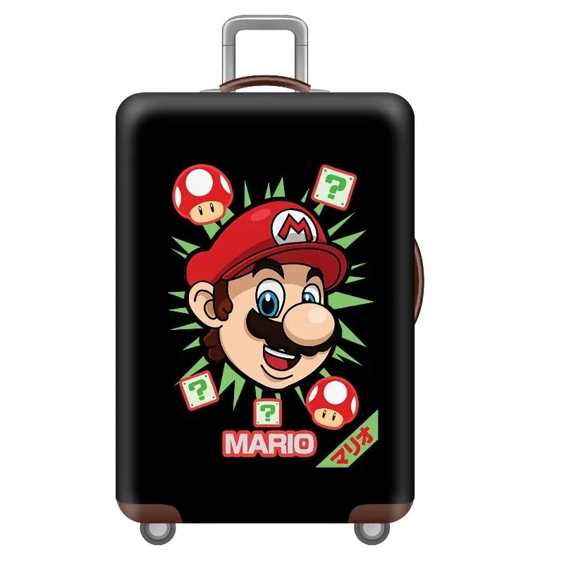 Super Mario Cartoon Luggage Protective Cover Anime Pattern 18-32 Inch Bag Suitcase Case Cute Thick Elastic Luggage Protective