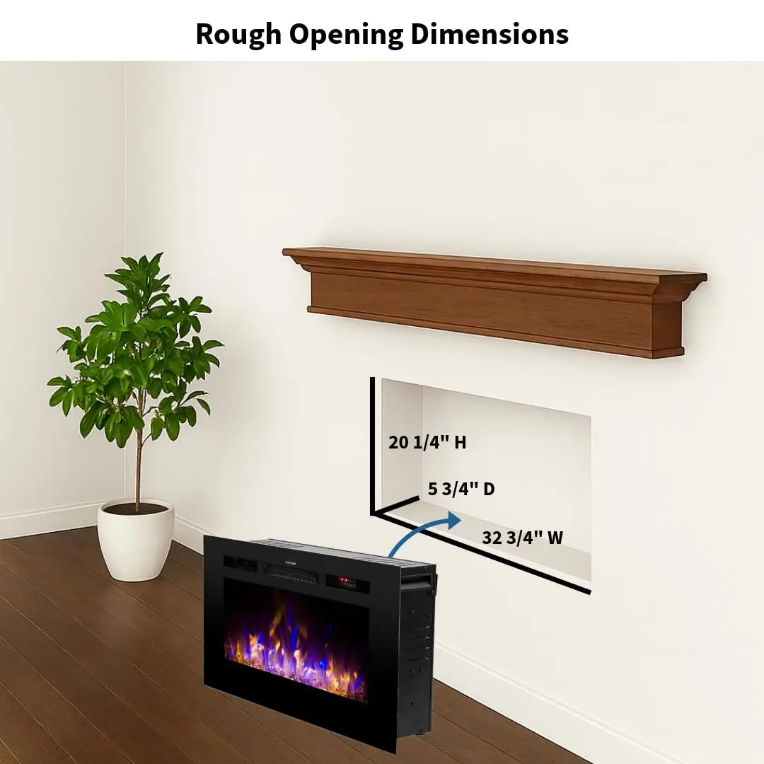 Smart Electric Fireplace-The Sideline 36