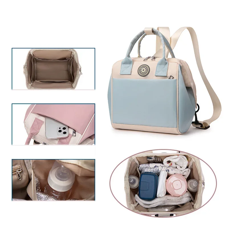 Diaper Bag Mummy Maternity Bags For Baby Stuff Small Baby Nappy Changing Backpack For Moms Travel Women Bag Stroller Organizer