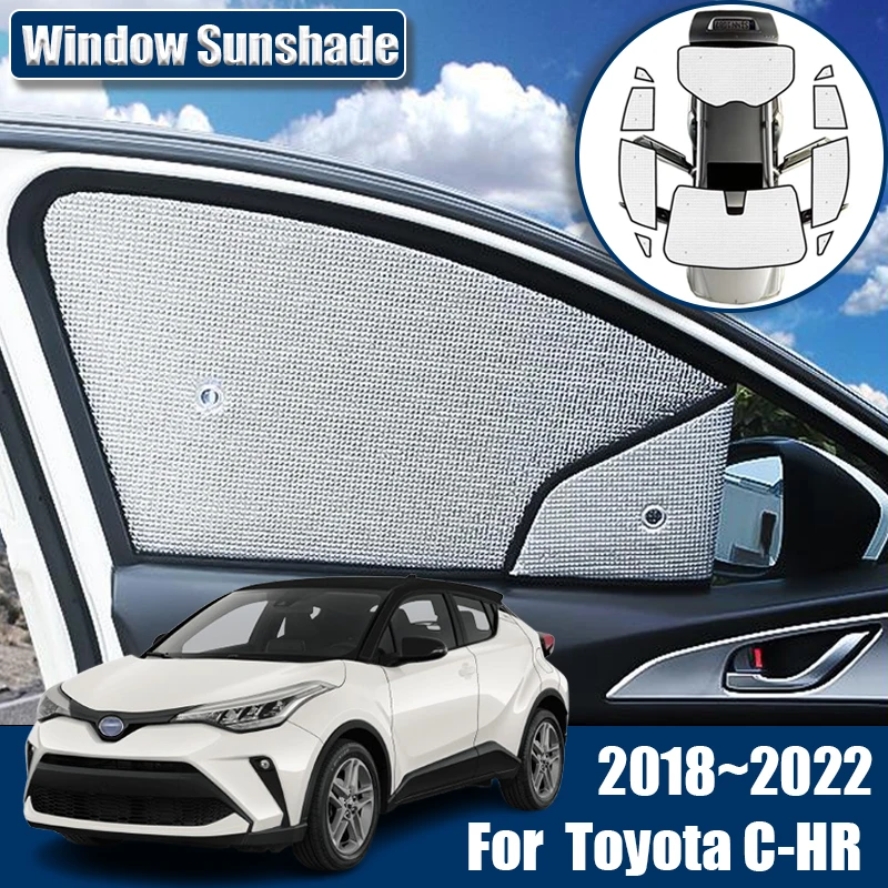 

Sunshades For Toyota C HR CHR 2018~2022 2021 2020 Accessories 2023 Car Windshield Anti-UV Visor Sun Blinds Cover Interior Parts