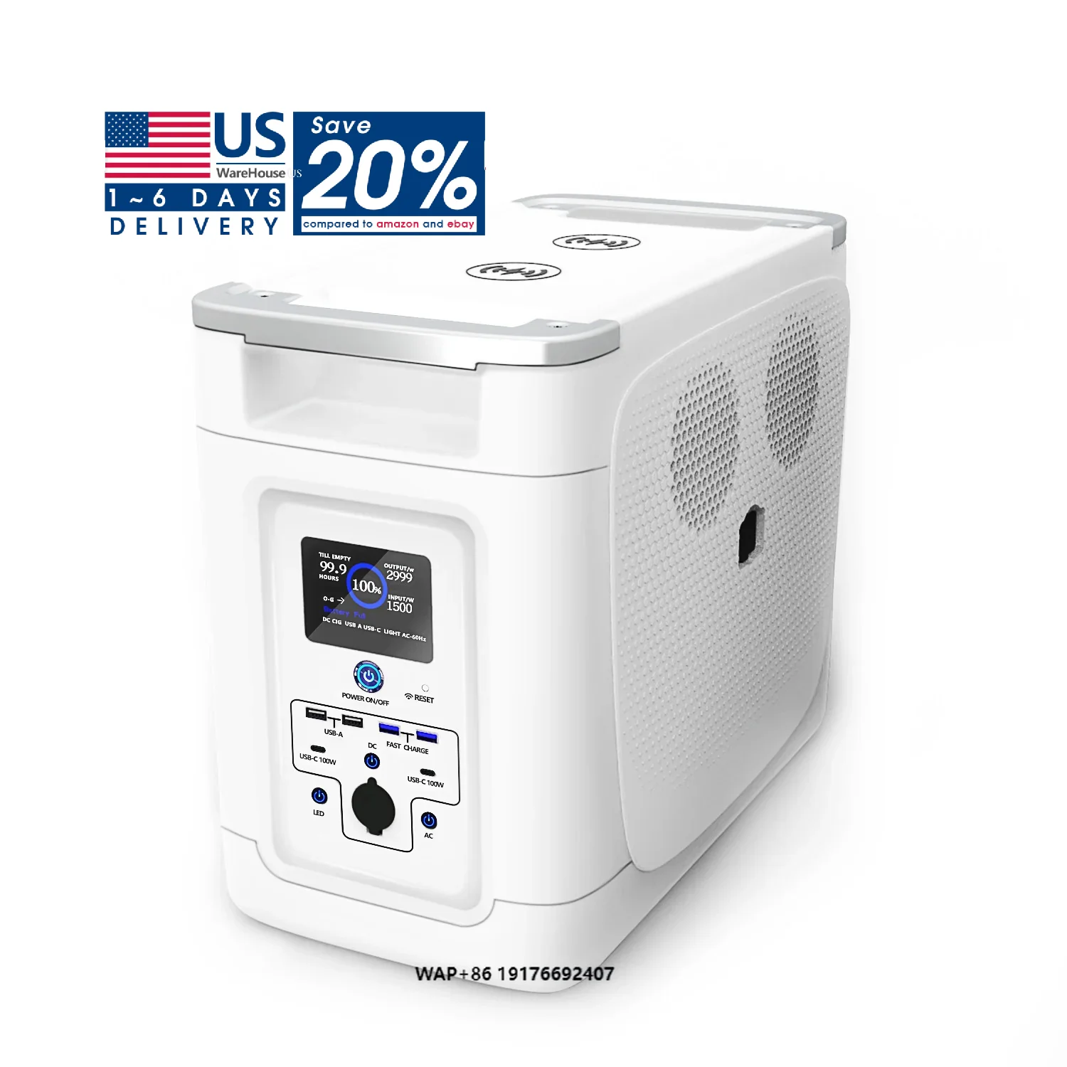 

Seetek USA Warehouse 2000W China Wholesale 220v Portable Power Supply Power Bank Portable Charger Station