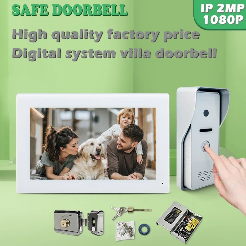 

New Innovations Wires ip Intercom System Doorbell Video Door Phone White Light LED For Night Vision Preferential Villa Kit