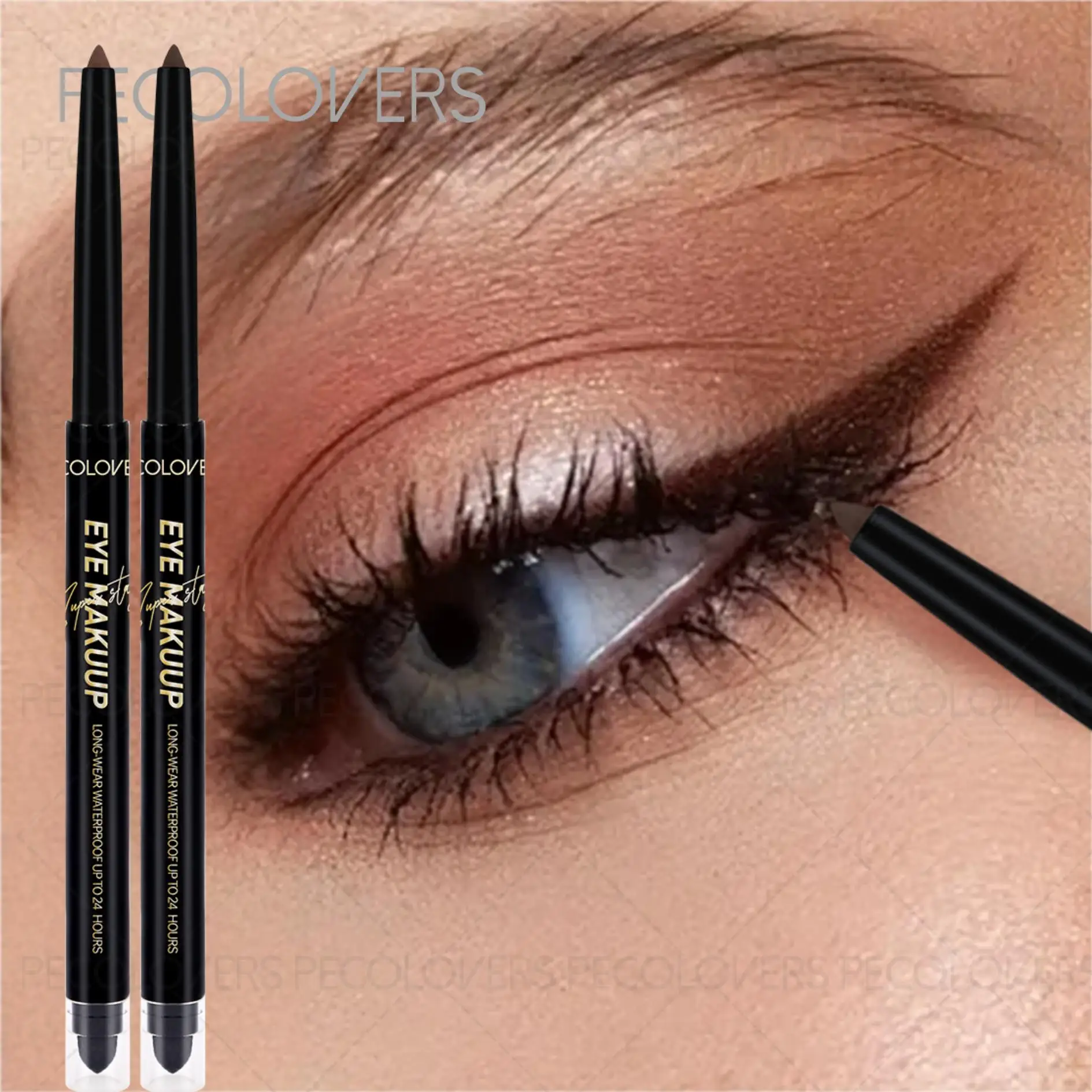 Smooth Long-Lasting Soft Eyeliner Gel,Quick-drying,Matte Finish Eyeliner，WIth Cotton Head Brush