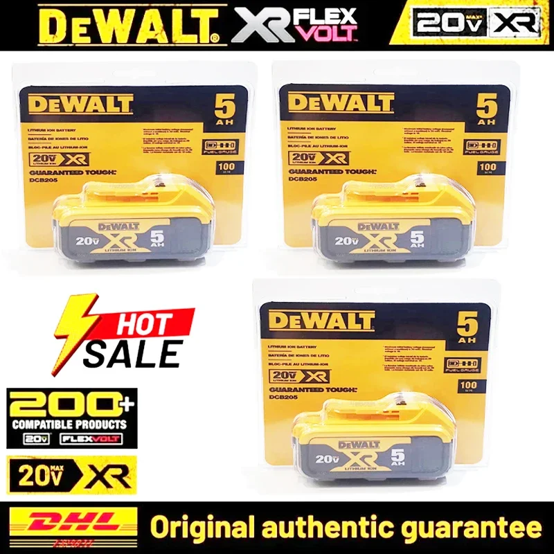 

Original DEWALT battery 20V 5.0AH, rechargeable lithium-ion battery, DCB115, DCB118, DEWALT tool battery