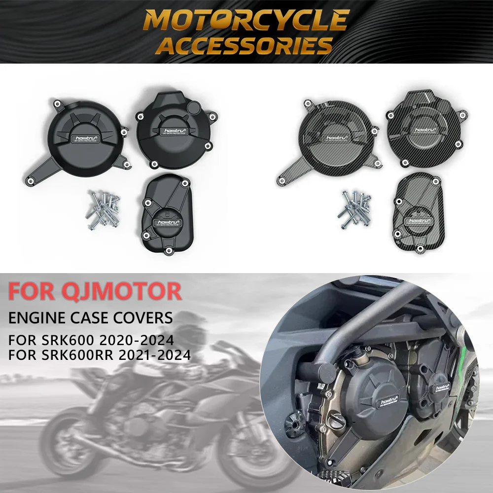 

SRK600RR SRK600 For QJMOTOR SRK600 2020-2024 SRK600RR 2021-2024 Engine Protection Cover