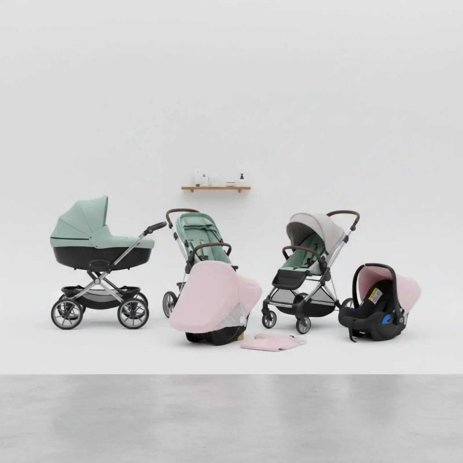 Stroller Sun Shade Canopy for Baby Comfort with Elasticized Hem Hook Loop Fasteners for Car Seat
