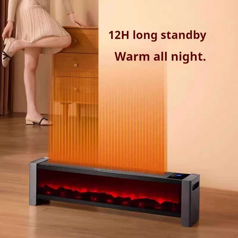 Bedroom 3D Flame Heater Household Electric Fireplaces Heater Indoor Bathroom Winter Kominek Elektryczny Calentador Aire Caliente