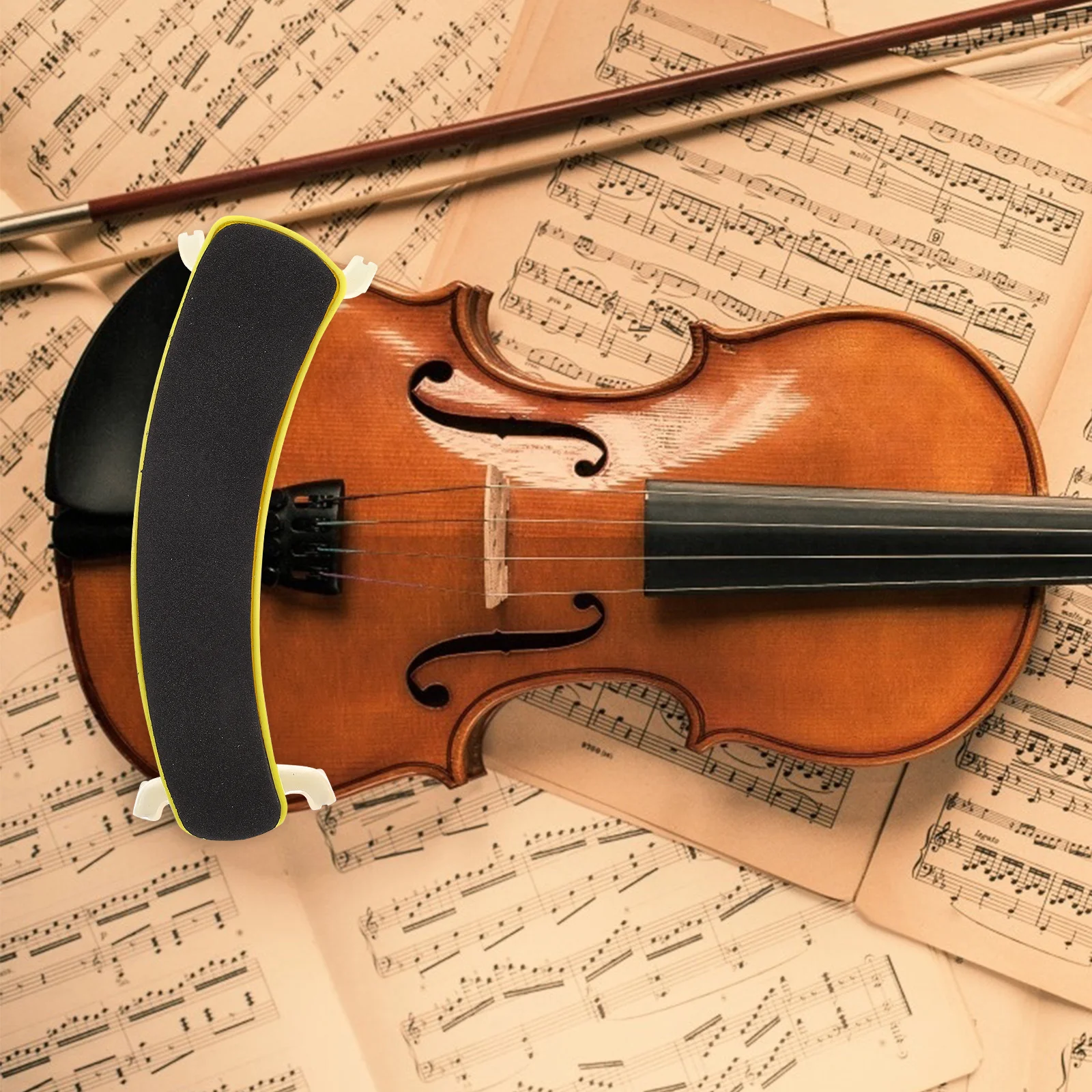 

1Pcs Colorful Shoulder Rest Rubber Violin Support Ergonomic Design Portable String Instrument Pad for Musicians Comfortable and