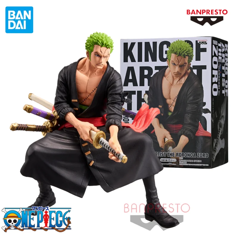 

Original Genuine BANDAI Banpresto One Piece KOA King of Artist The Roronoa Zoro Wano Country II Anime Figure 18cm Toy Gifts